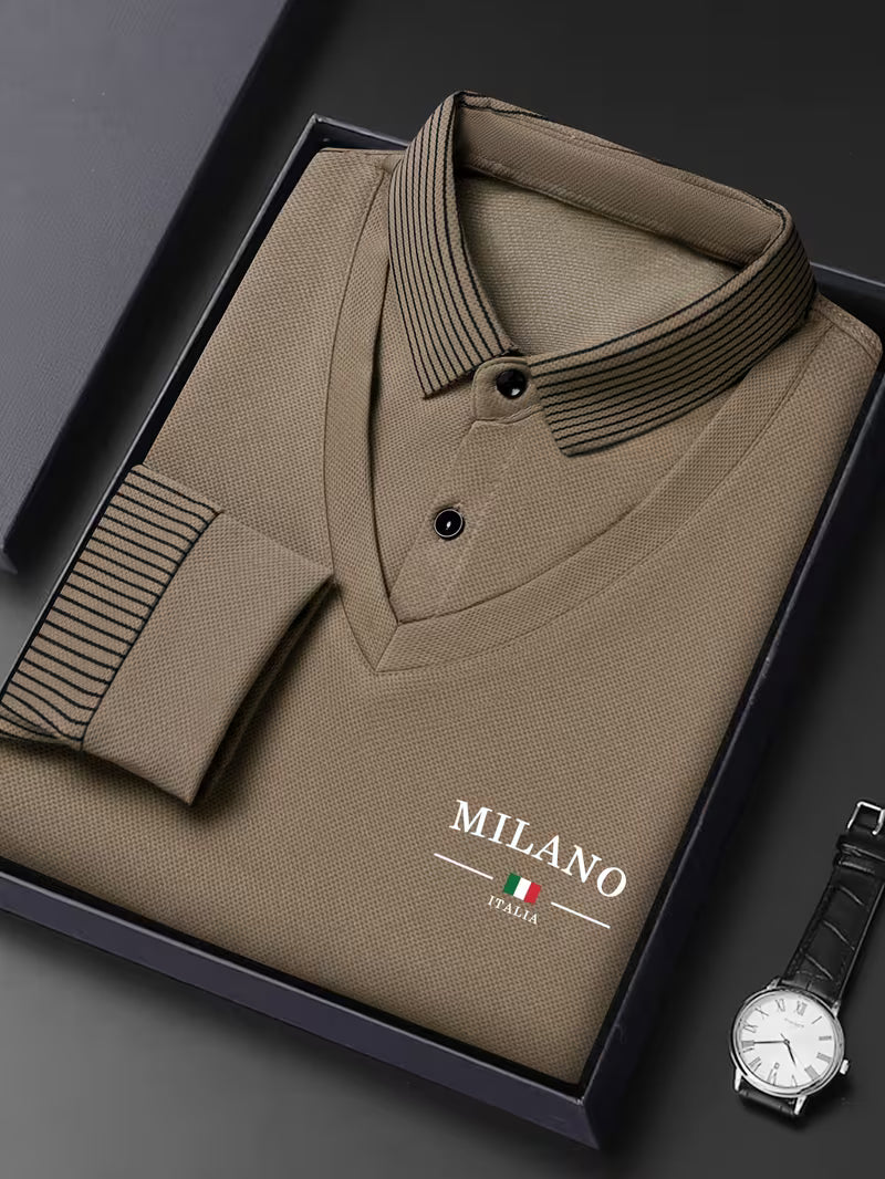 Calloway | Men's Fine Knit Long Sleeve Polo