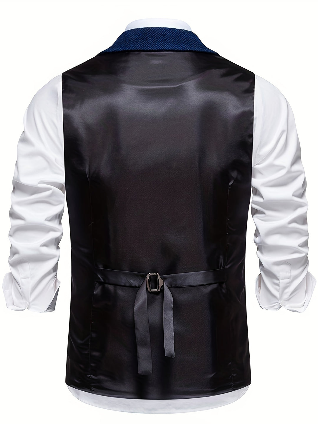 Edmund | Herringbone Single-Breasted Vest