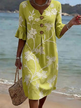 Suzette | Floral Button-Front Dress