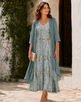 Emmeline | Floral Embroidered Two-Piece Set