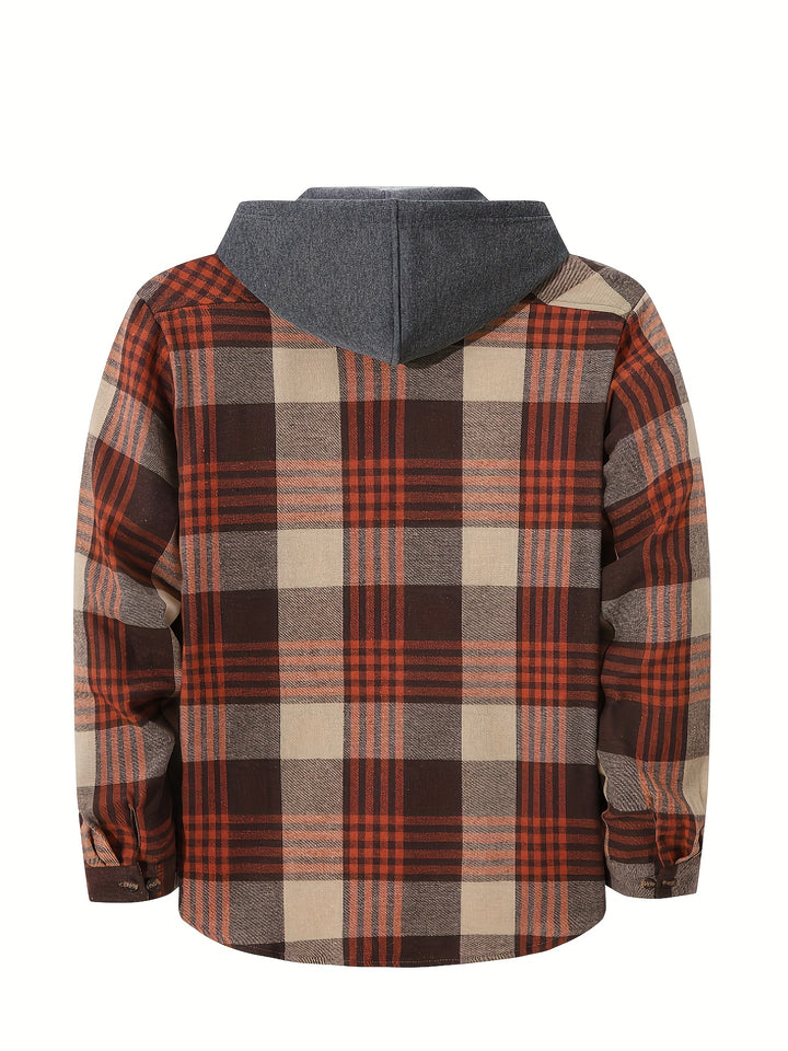 Foster | Rugged Plaid Hooded Shirt