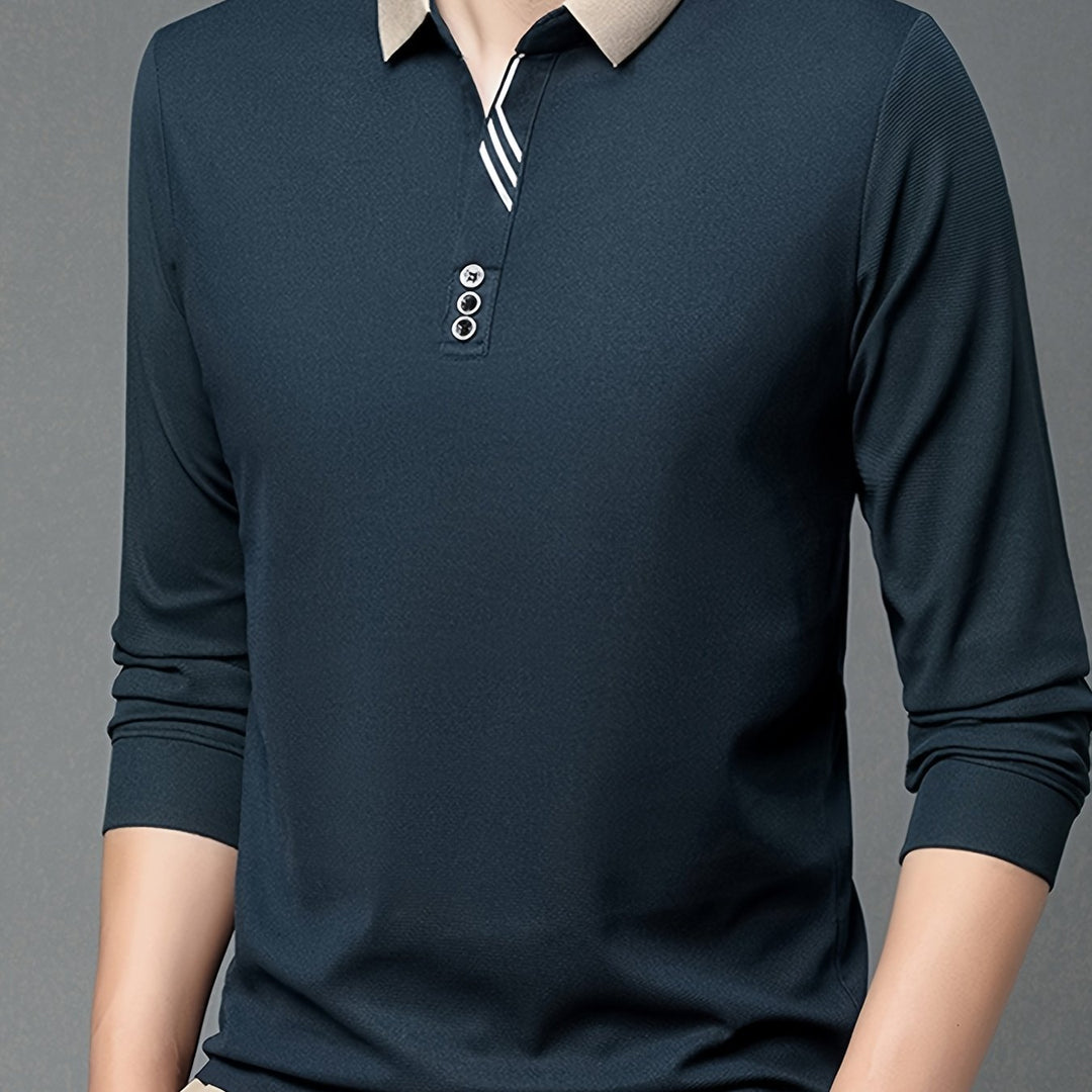 Alden | Refined Long-Sleeve Polo Shirt