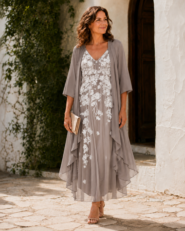Emmeline | Floral Embroidered Two-Piece Set