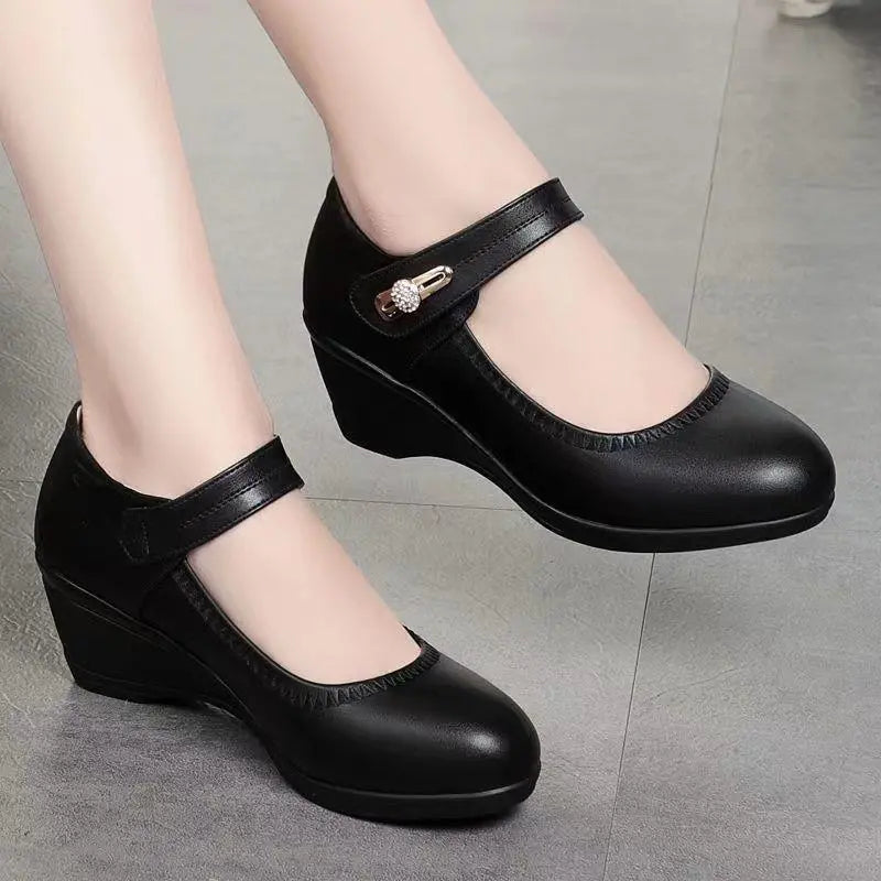Eloise | Comfort Mid-Wedge Shoes