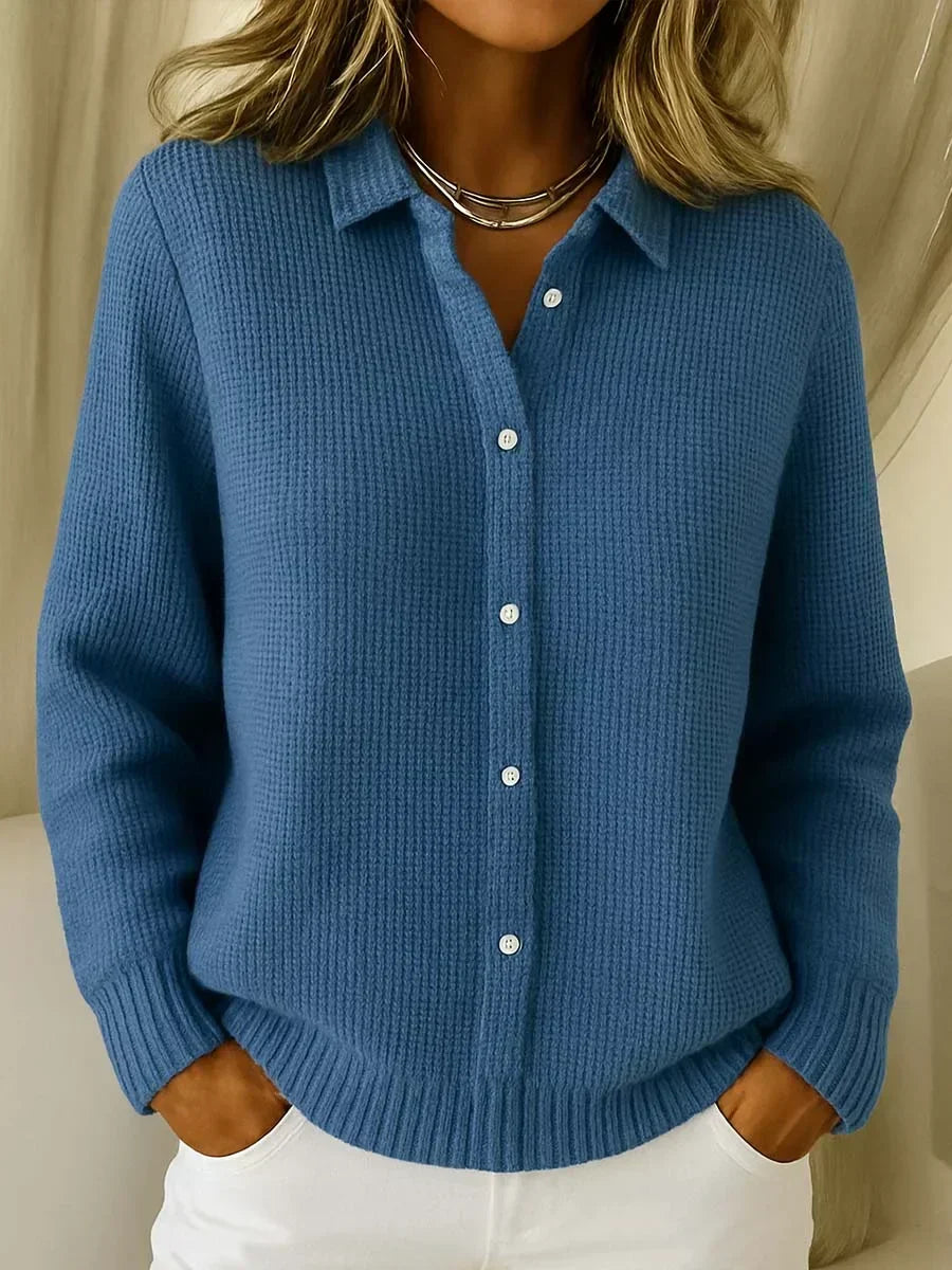 Vanessa | Waffle-Textured Button Shirt