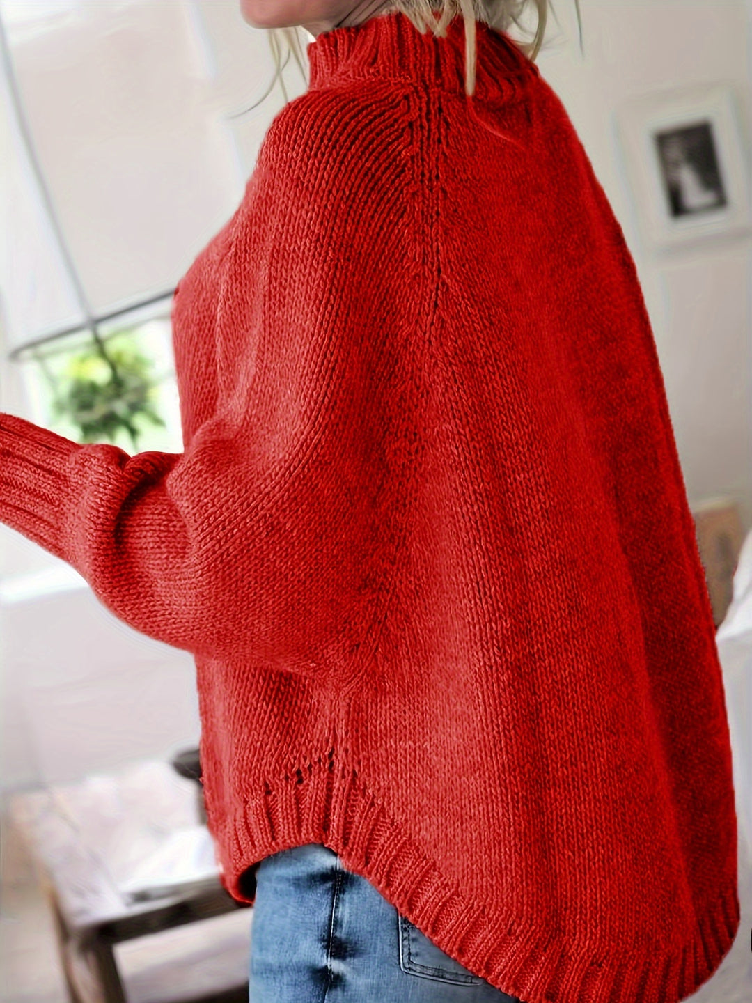 Carolyn | Cable-Knit High-Neck Sweater