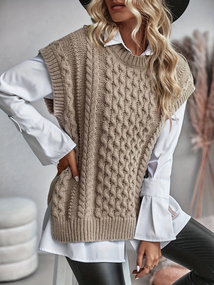 Greer | Cable-Knit Sweater Vest