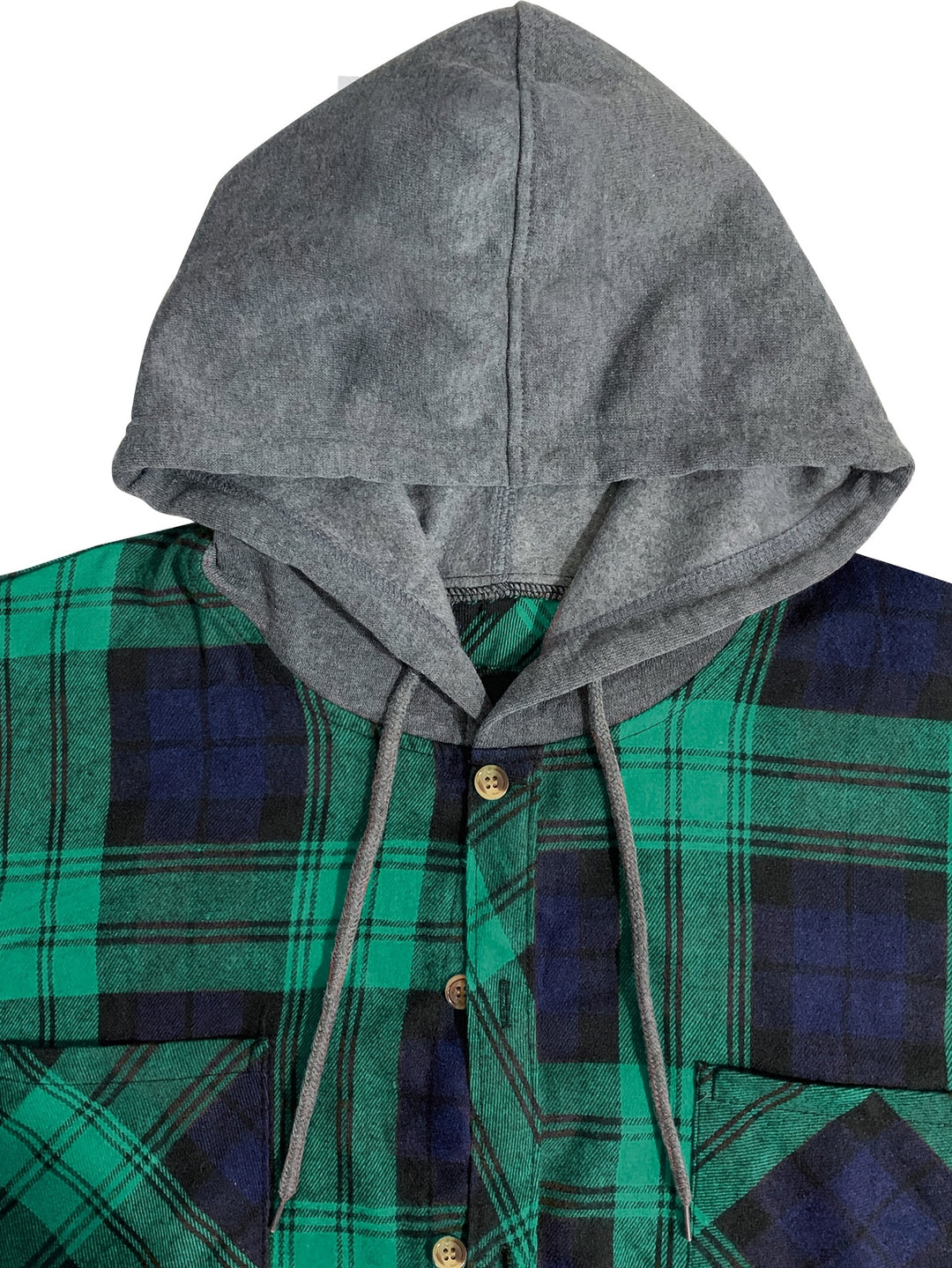 Foster | Rugged Plaid Hooded Shirt