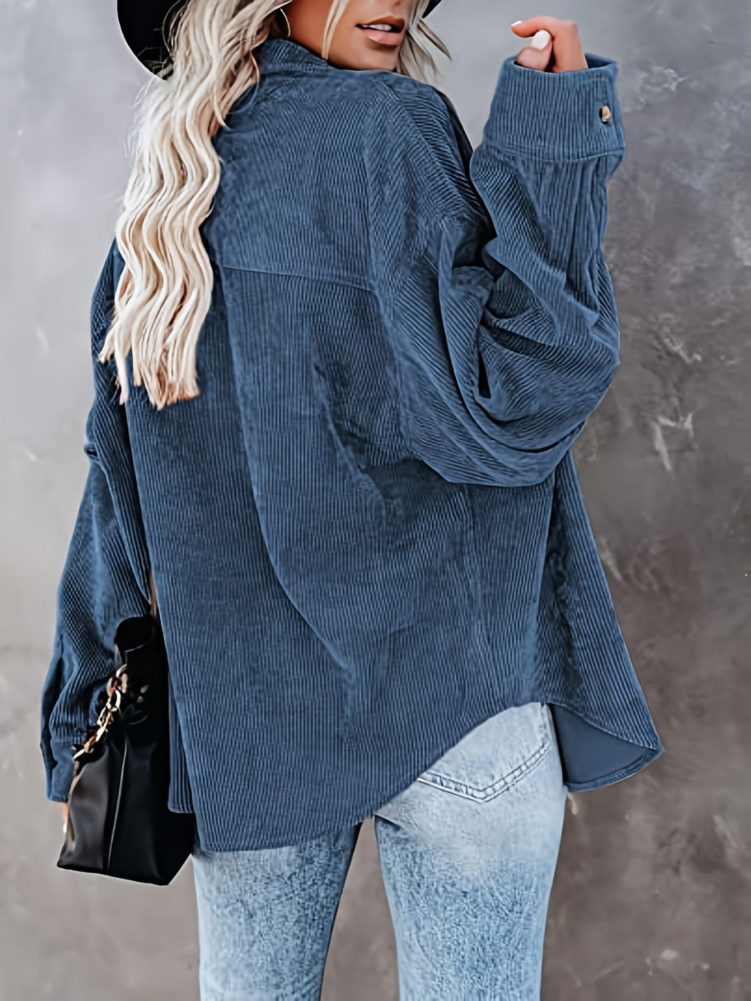 Pearl | Relaxed Textured Button-Up Shirt