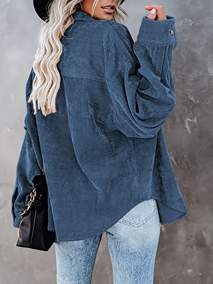 Pearl | Relaxed Textured Button-Up Shirt