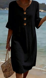 Gretchen | Relaxed Button-Front Dress