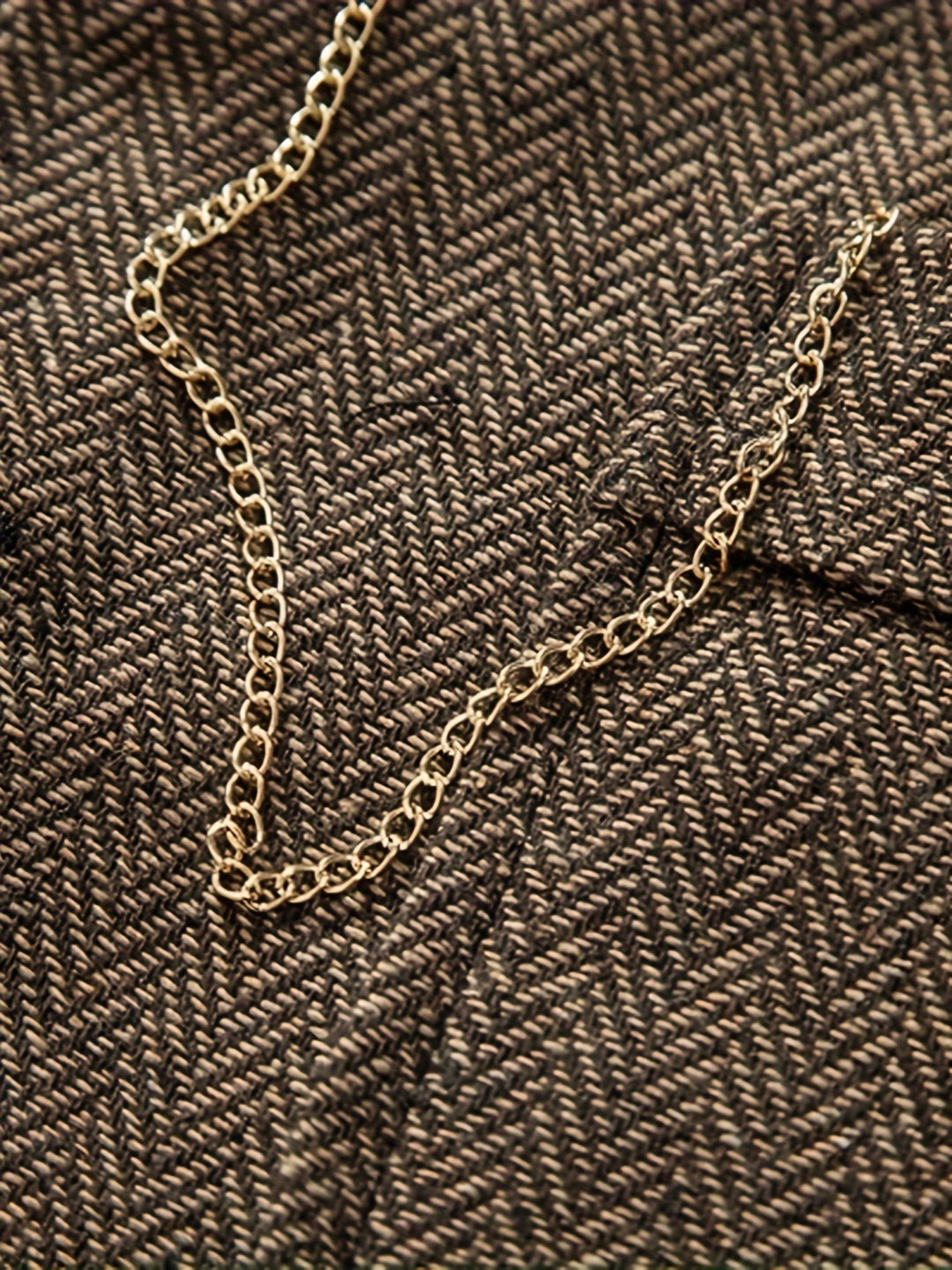 Edmund | Herringbone Single-Breasted Vest