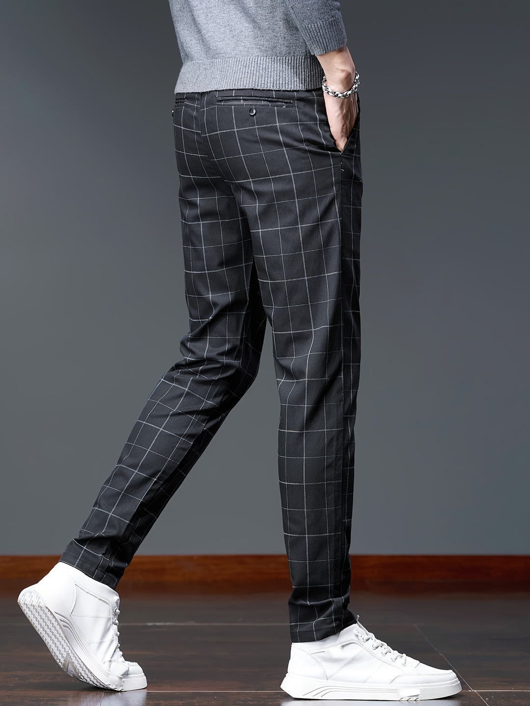 Hugh | Refined Checkered Trousers
