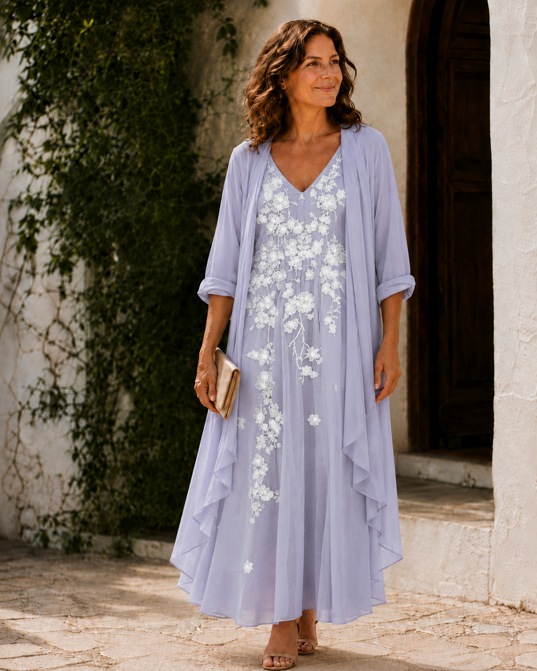 Emmeline | Floral Embroidered Two-Piece Set