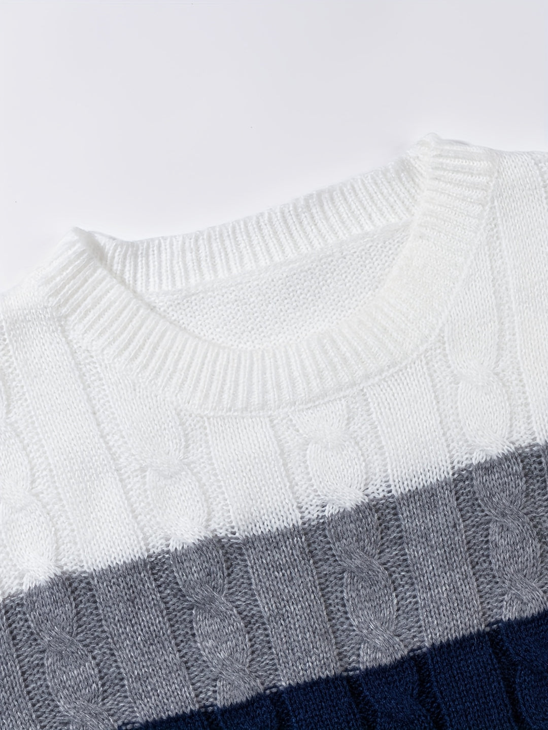 Landon | Textured Colourblock Pullover