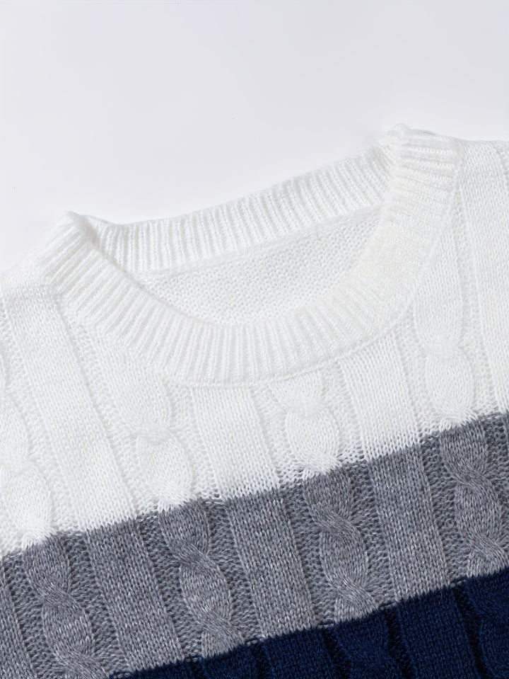 Landon | Textured Colourblock Pullover