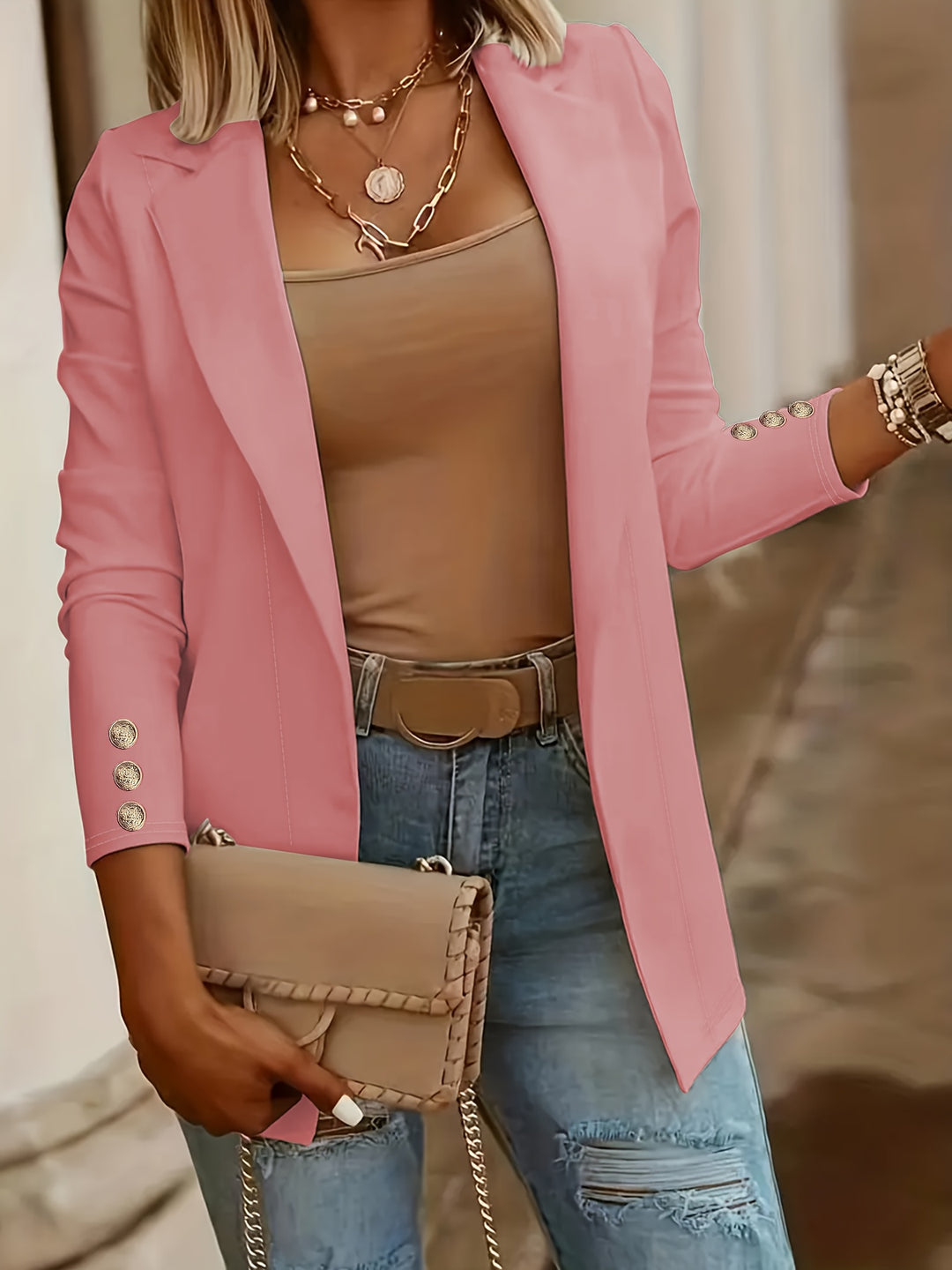 Margaret | Tailored Open-Front Blazer
