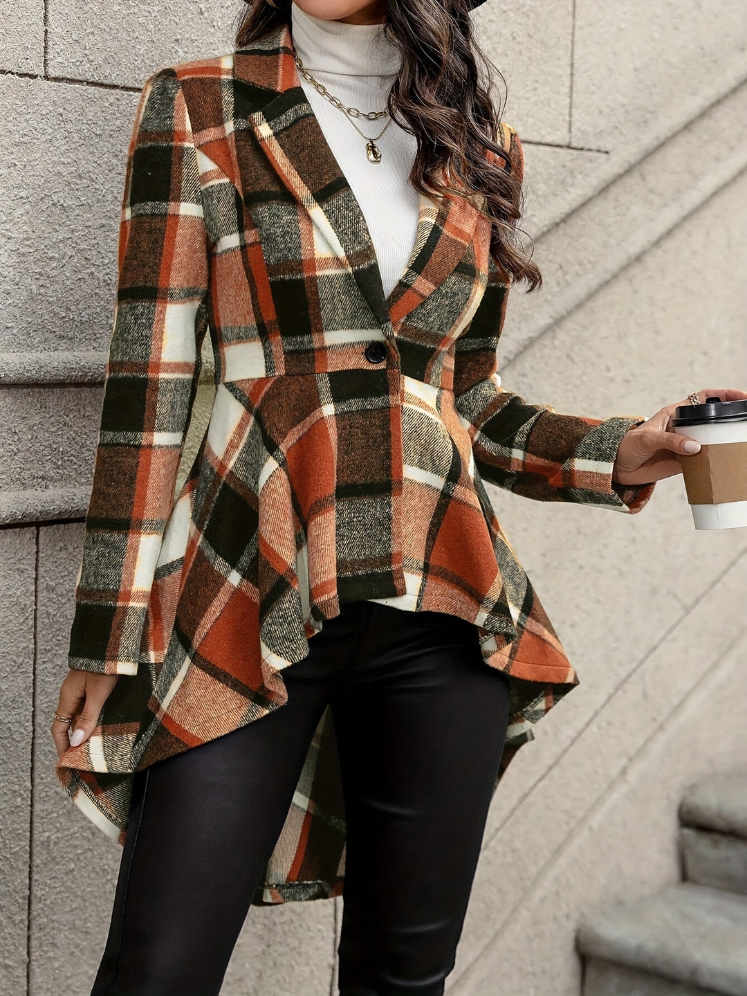 Freya | Draped Longline Jacket