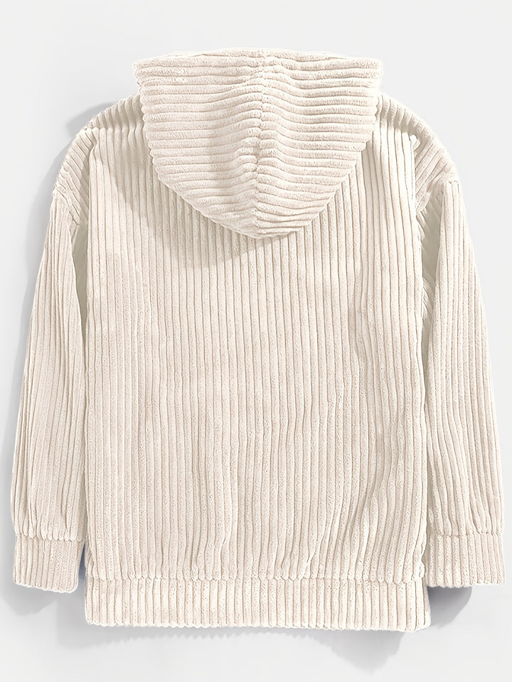 Callan | Relaxed Ribbed Hoodie