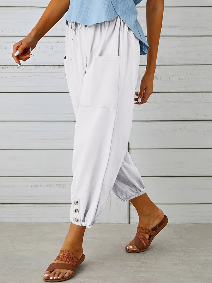 Lorraine | Relaxed Cropped Wide-Leg Pants