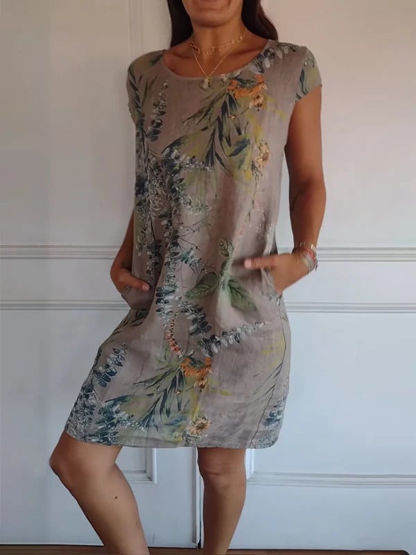 Marnie | Botanical Print Summer Dress