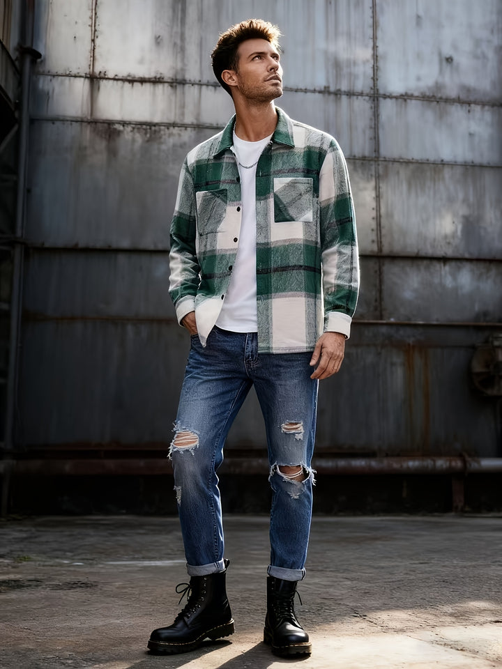 Wyatt | Rugged Checked Shirt Jacket