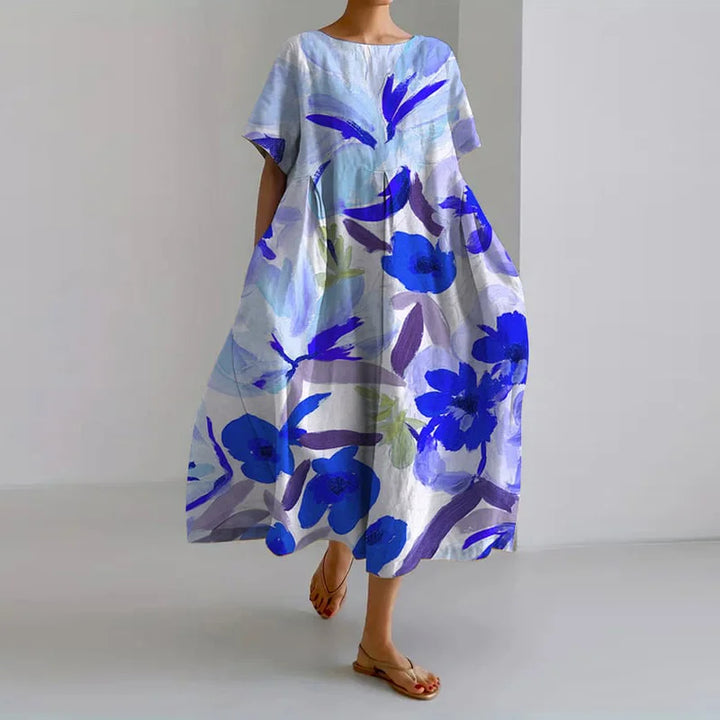 Faith | Painterly Floral Maxi Dress