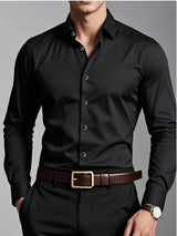 Bennett | Men's Tailored Long Sleeve Button-Up Shirt