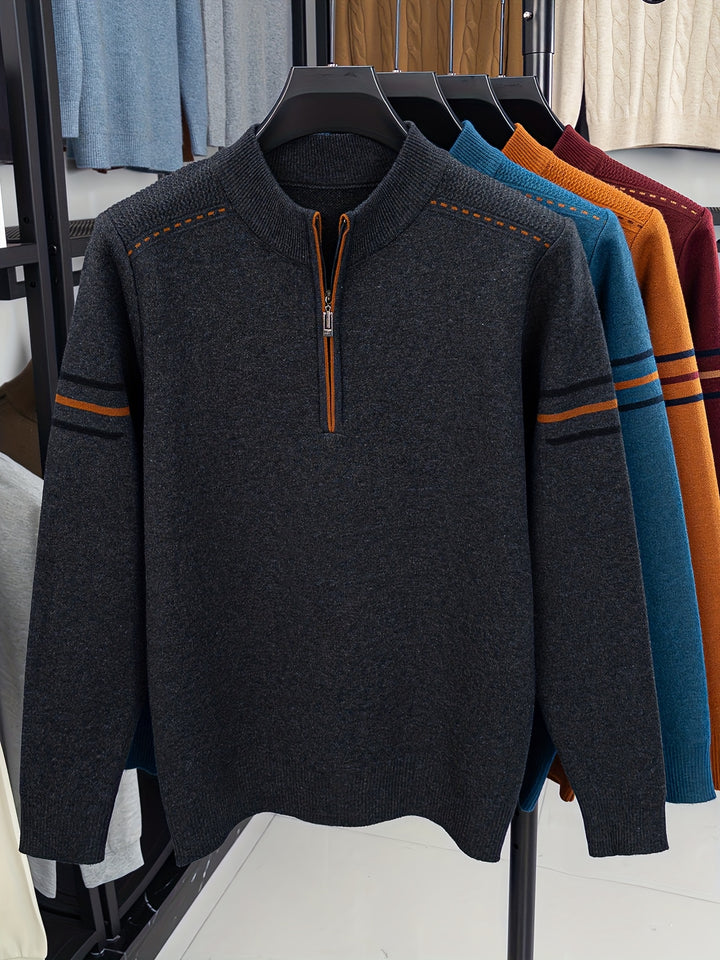 Ambrose | Zip-Neck Pullover Sweater