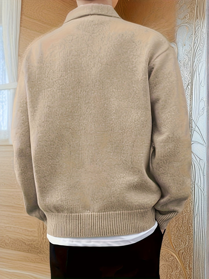 Sebastian | Relaxed Knit Polo Sweater