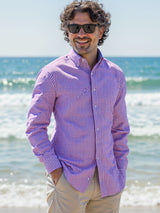 Sloan | Men's Print Colour-Block Long Sleeve Shirt