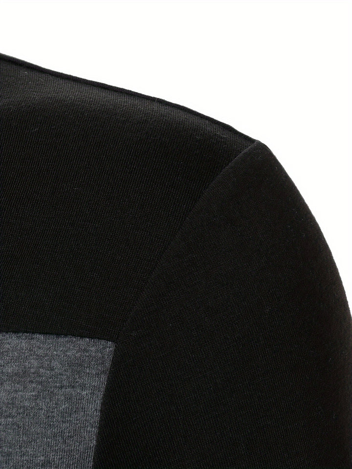 Spencer | Color-Block Quarter-Zip Polo Shirt