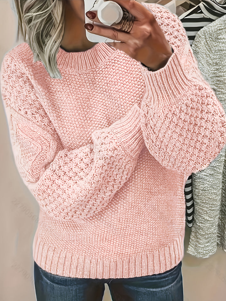 Maisie | Cozy Oversized Lantern-Sleeve Sweater