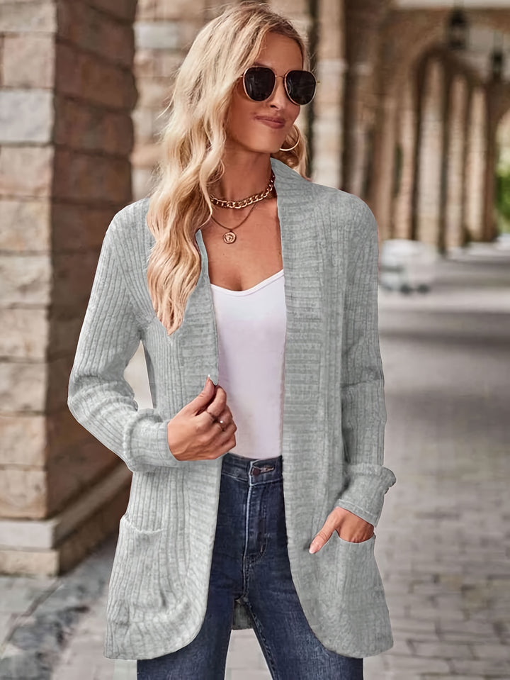 Marguerite | Open-Front Pocket Cardigan