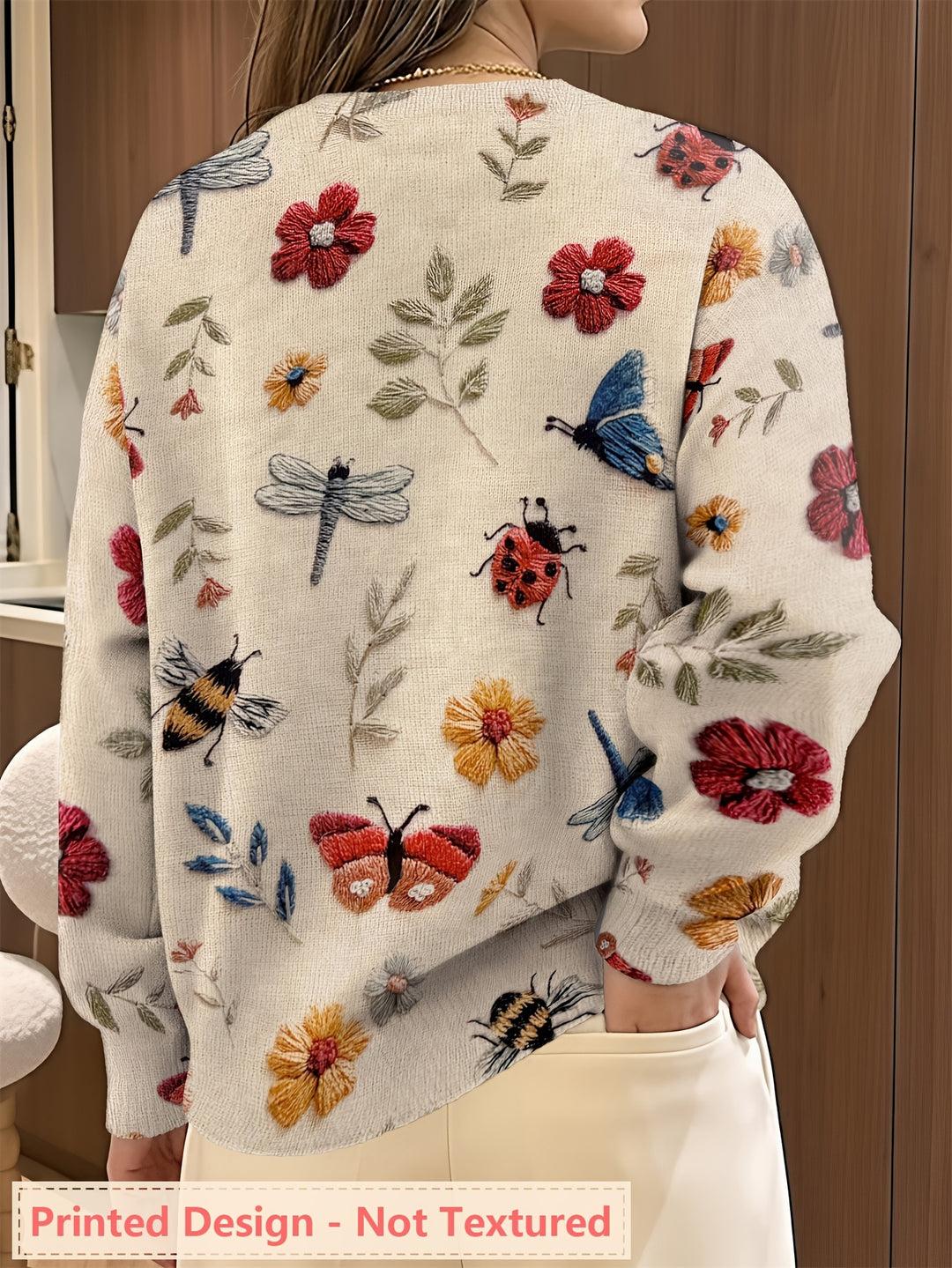 Coraline | Botanical Embroidered Sweater