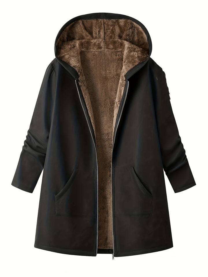 Marlowe | Cozy Fleece-Lined Hooded Coat