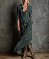 Iris | Timeless Plaid Shirt Dress