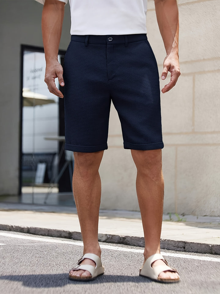 Camden | Textured Tailored Shorts