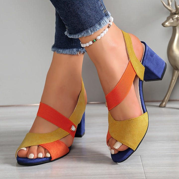 Vivienne | Elegant Block-Heel Sandals