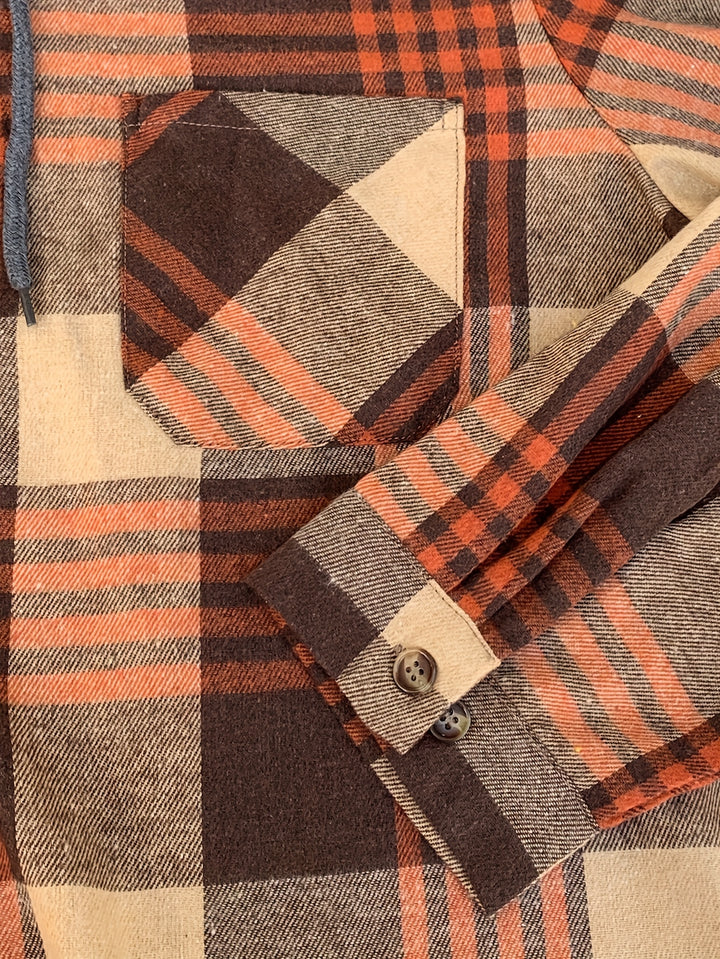 Foster | Rugged Plaid Hooded Shirt