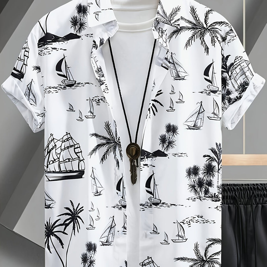 Grayson | Men's Hawaiian Print Short Sleeve Shirt