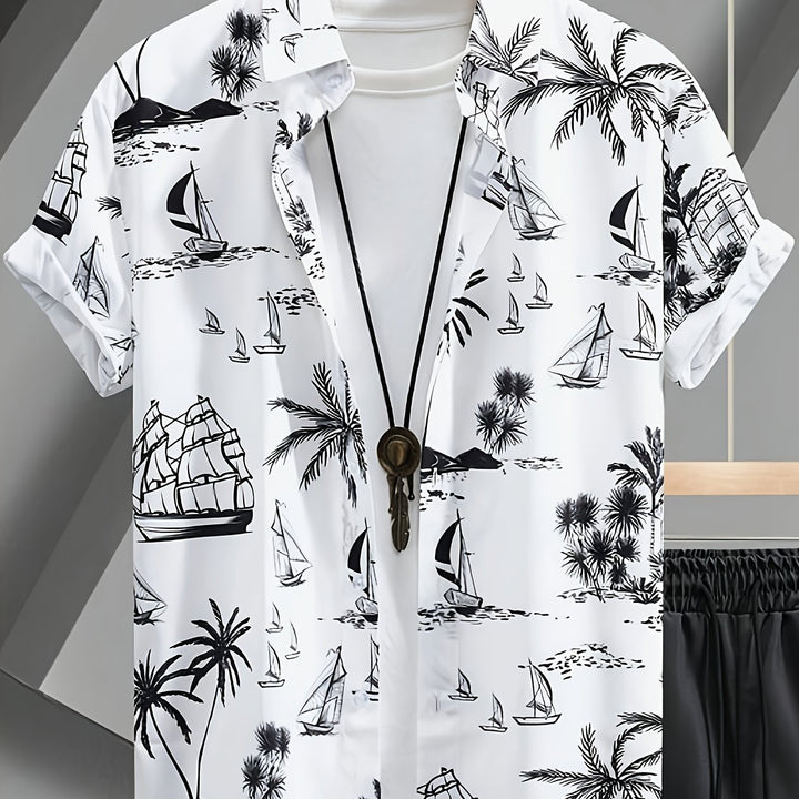Grayson | Men's Hawaiian Print Short Sleeve Shirt