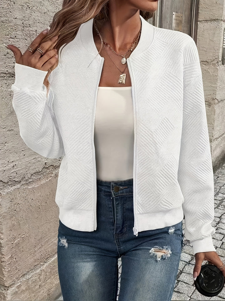 Charlotte | Textured Zip-Up Jacket