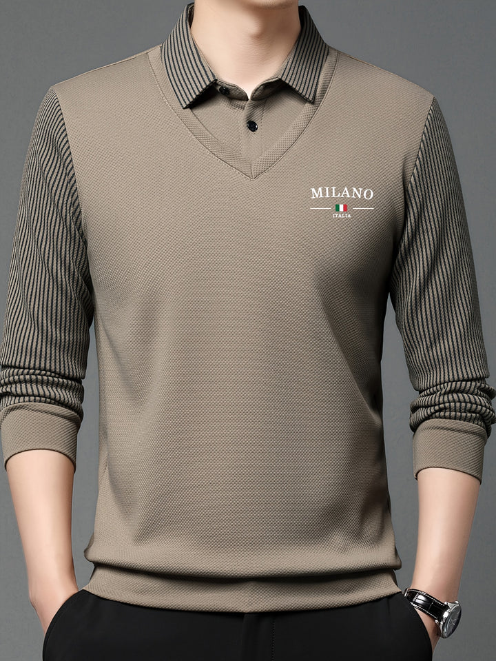 Calloway | Men's Fine Knit Long Sleeve Polo