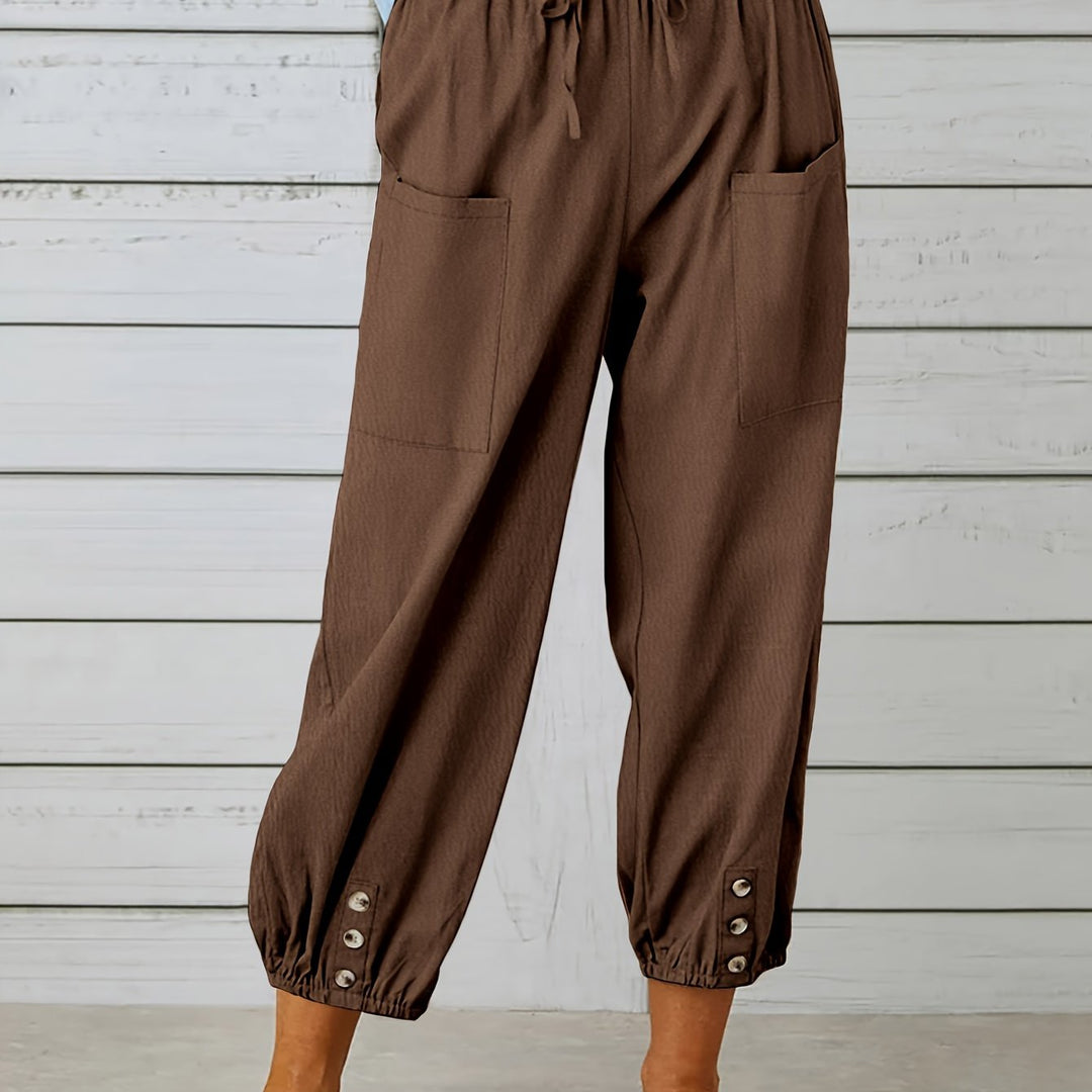 Lorraine | Relaxed Cropped Wide-Leg Pants
