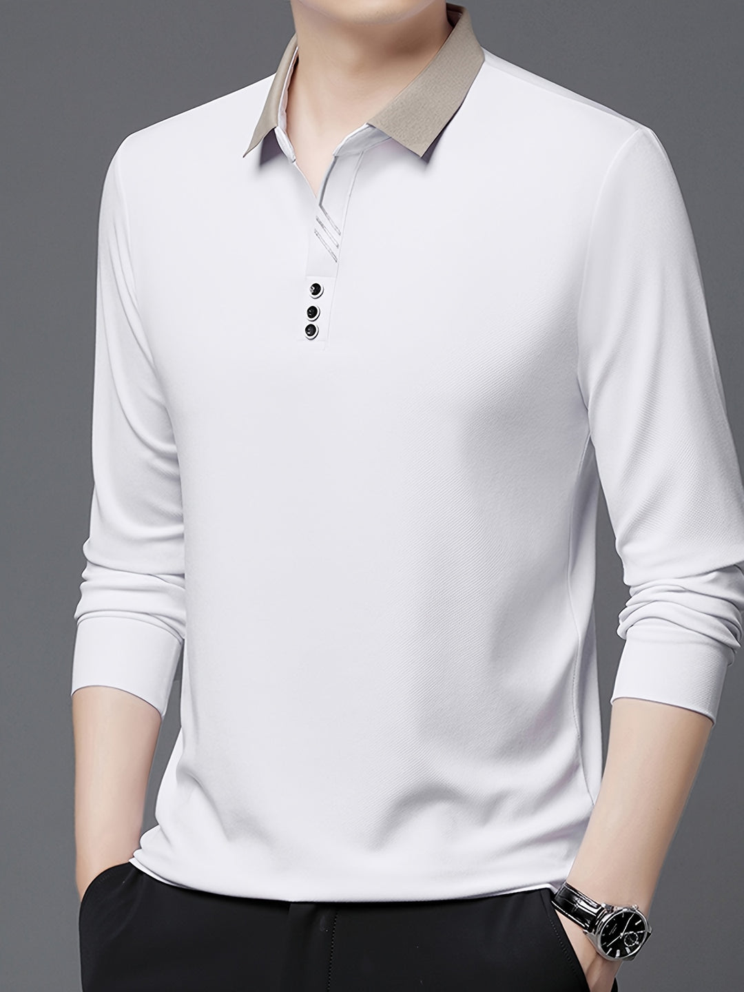 Alden | Refined Long-Sleeve Polo Shirt