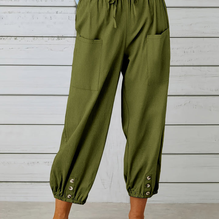 Lorraine | Relaxed Cropped Wide-Leg Pants