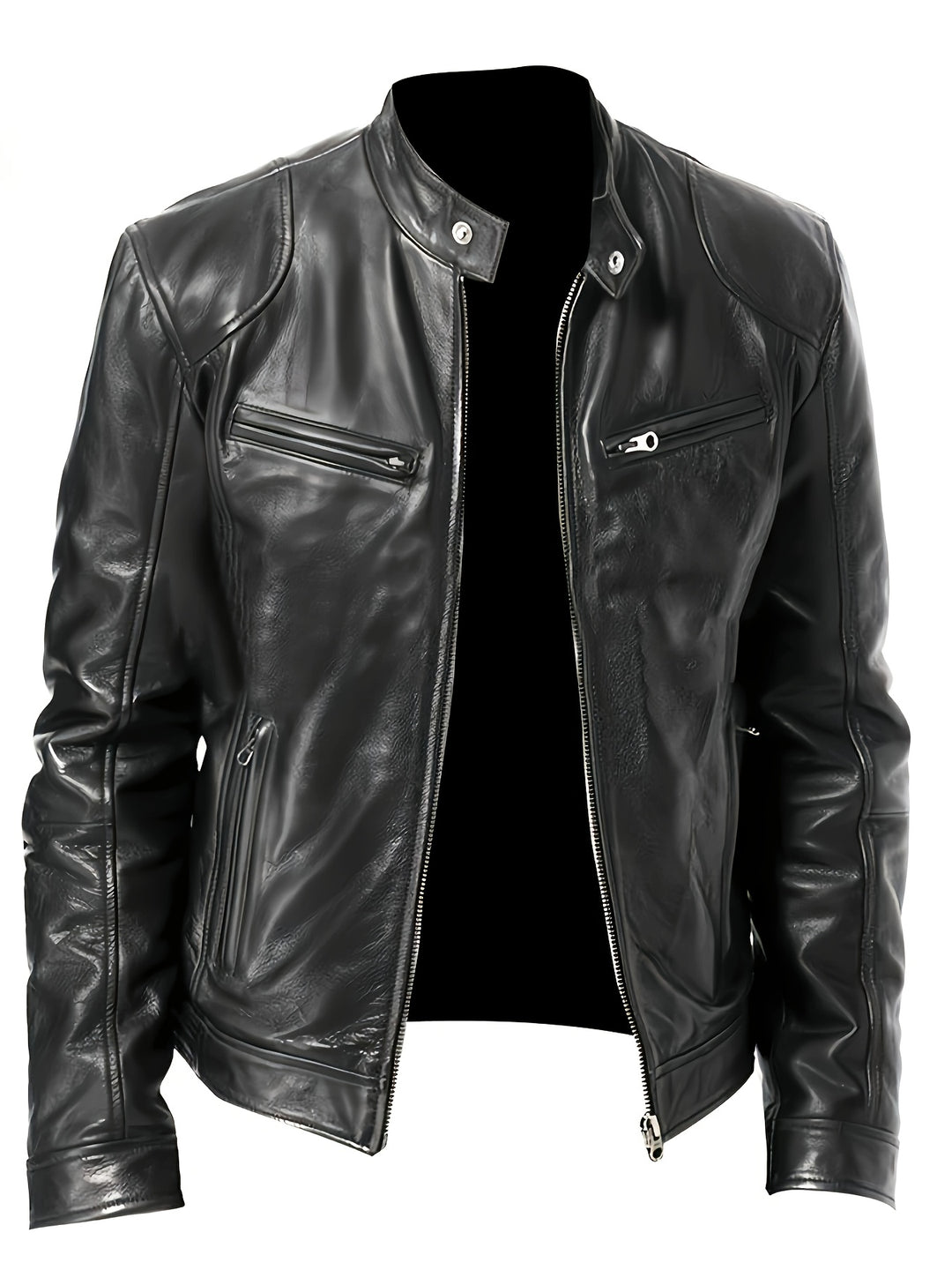 Vaughn | Stand-Collar Moto Jacket