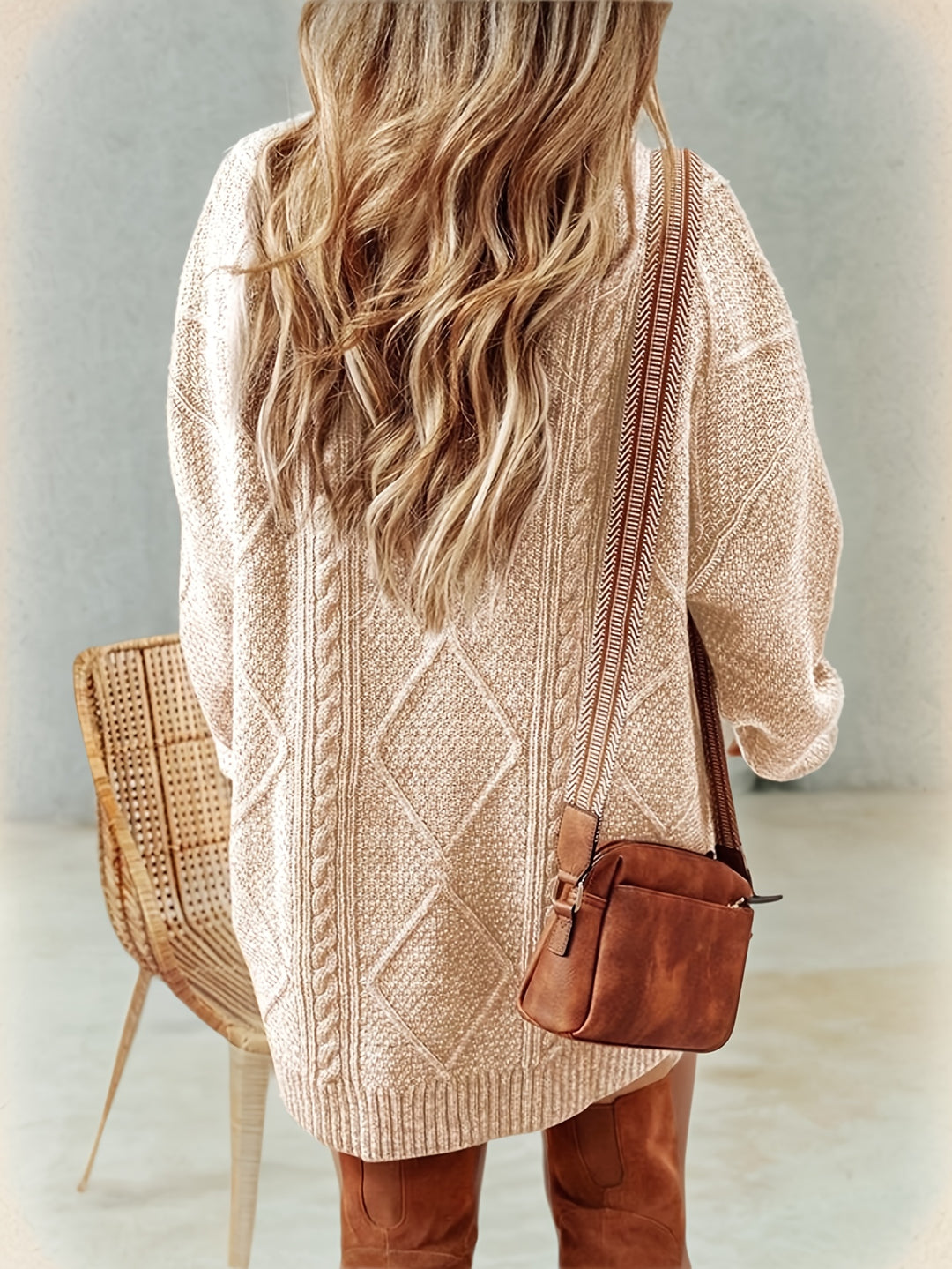 Shannon | Cozy Cable-Knit Sweater Dress