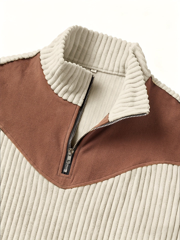 Calvin | Half-Zip Ribbed Pullover